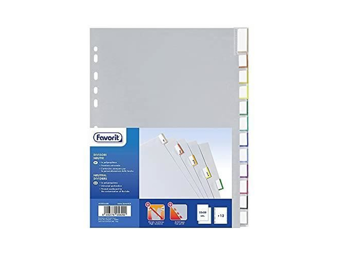 FAVORIT Separatore 22X30 12 Tasti Ppl Neutro Separex Favor 400006688