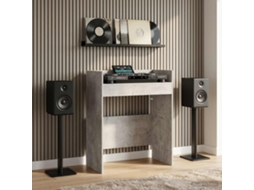 Vidaxl Mesa De Dj Cinzento Cimento 62 X 45 X 102 Cm