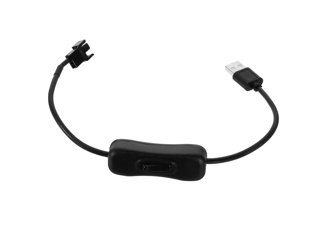 Cabo Adaptador Usb 12v Para Instalação De Ventoinhas De Computador E Notebook. Gokoco