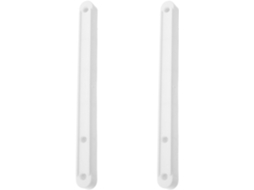 2 Peças De Guia Trilho Gaveta Plástico Branco 180mm Peça Reposição