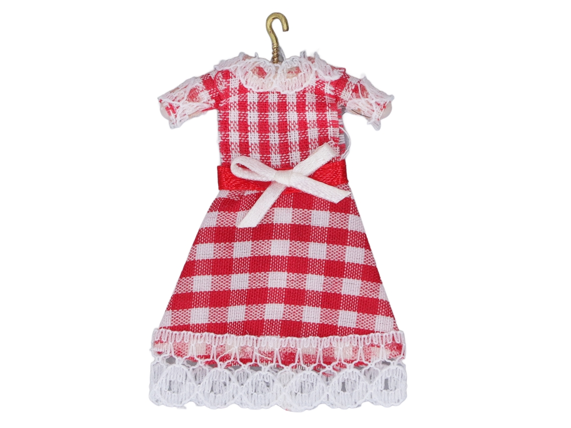 Mali 2 Peças Vestido Casa Boneca Miniatura Trabalho Exquisito Decoração 1/12
