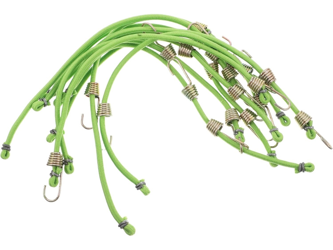 Mini Cordões Elásticos Multiuso Com Ganchos, Embalagem Com 10 Unidades