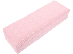 Almofada Manicure Rosa Em Pu E Esponja Para Nail Art, Apoio de Mão Estavel