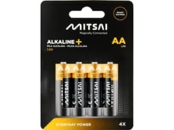 Pilhas Alcalinas MITSAI AA (Outlet Caixa Aberta - 4 Unidades)