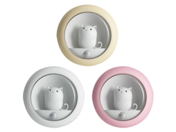 Luz noturna para gatos com sensor de movimento, luz LED recarregável, pequena luz noturna USB, abajur de cabeceira Slowmoose