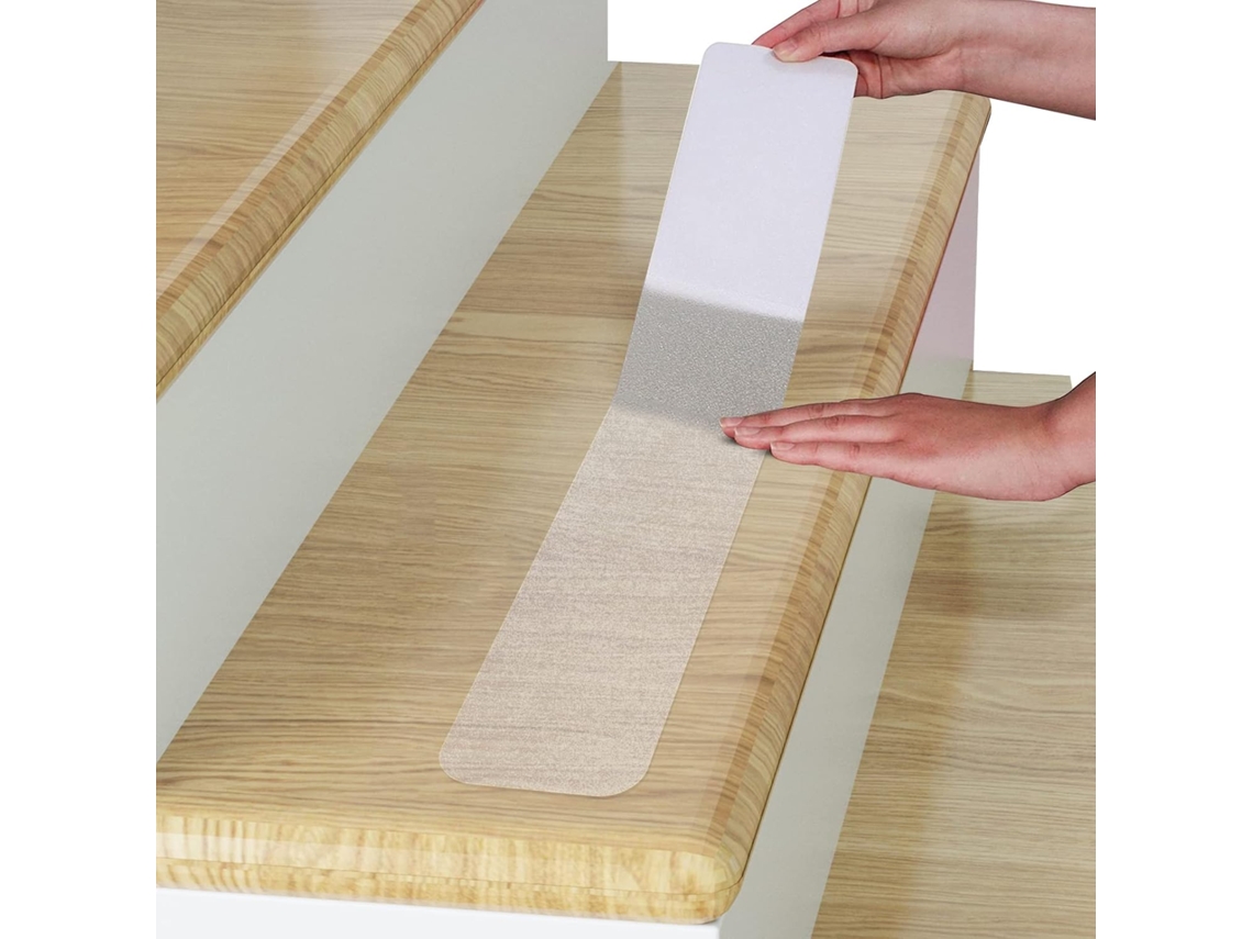 Bande Antidérapante Escalier, 6010cm, 15pcs, Ruban Antidérapant Adhésif Transparent, Ruban De Traction Antidérapant, Imperméable Transparent Zeuxo