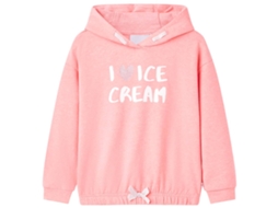Sweatshirt Para Criança Com Capuz Rosa-brilhante 92