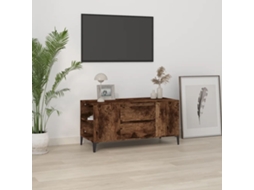 Vidaxl Móvel P/ Tv 102x44,5x50 Cm Derivados De Madeira Carvalho Fumado