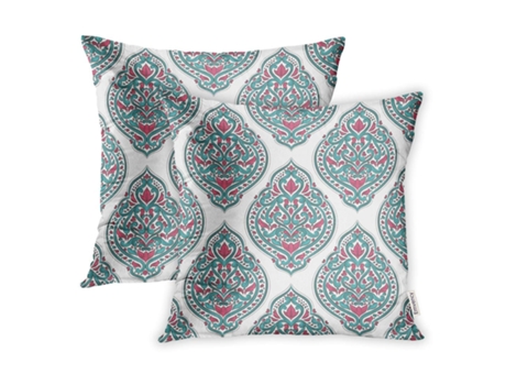 Fronha de Almofada ECZJNT Paisley Tradicional Motivos Turcos Florais Grande (45x45 cm)