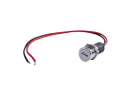 Luz Indicadora Led 12v 14mm Painel Painel De Painel De Sinalização De Névoa Giratória Luz Vermelha Azul Verde Para Bicicleta Carro Barco