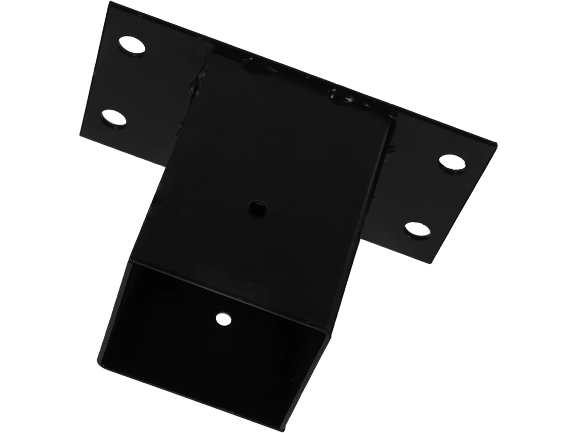 Suporte De Poste Ferro Preto Para Gazebo, Ideal Para Caixa De Correio, Deck, Corrimão E Cerca Coluna De Suporte