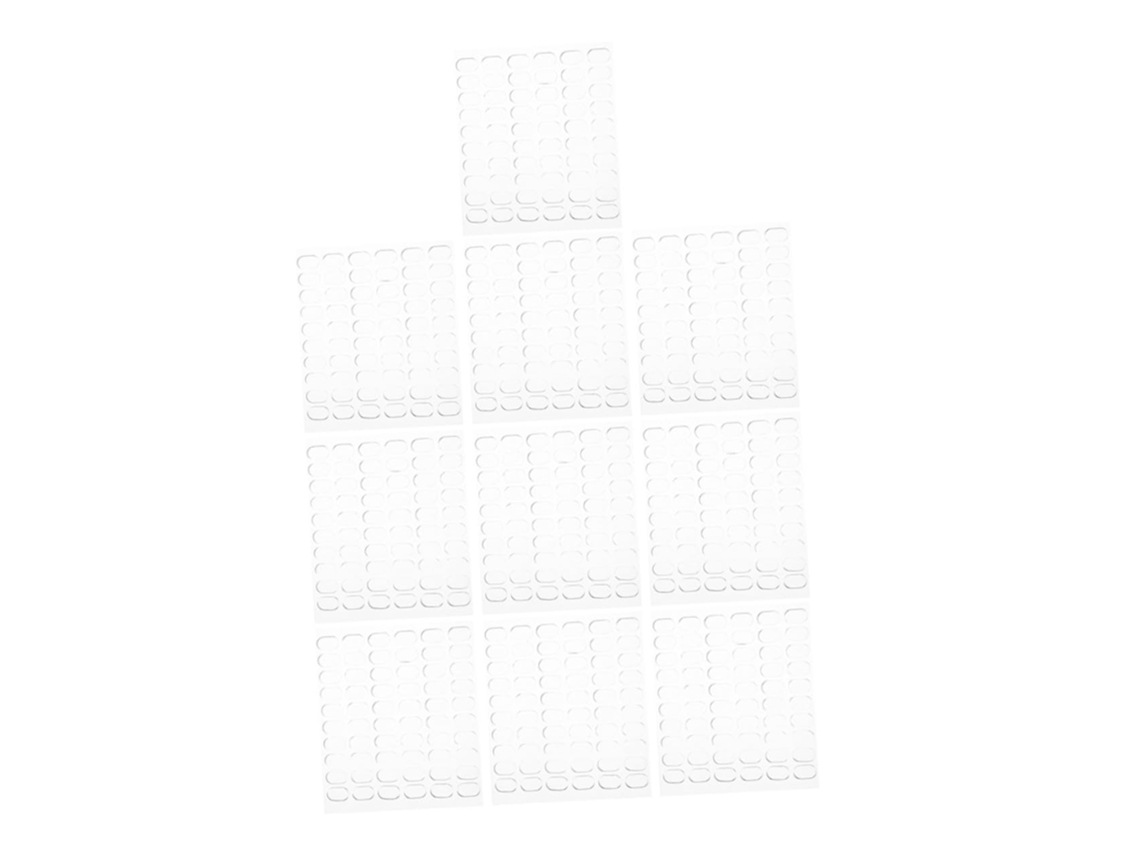 Jojofuny 600 Unidades De Pontos Cola Transparentes Removíveis