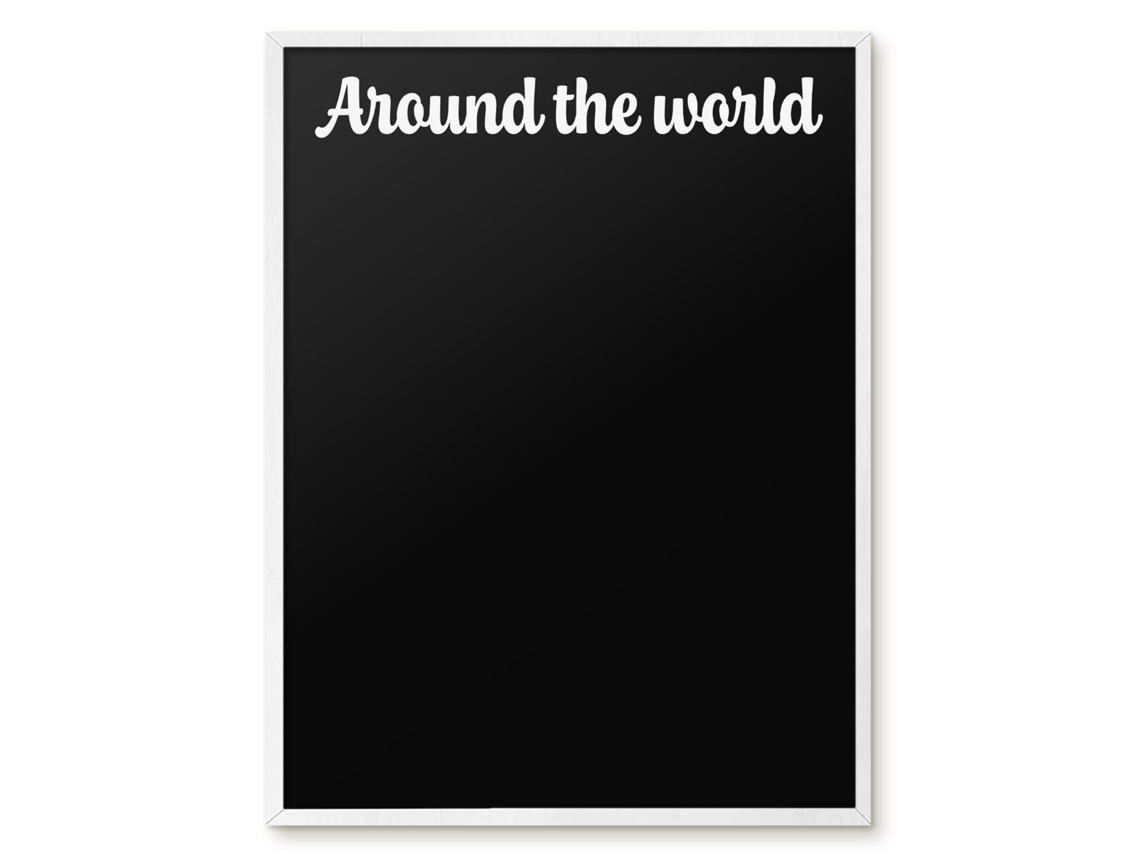 Magnetic Board For Wall Around The World For The Bedroom Espelharte (60x80 Cm)