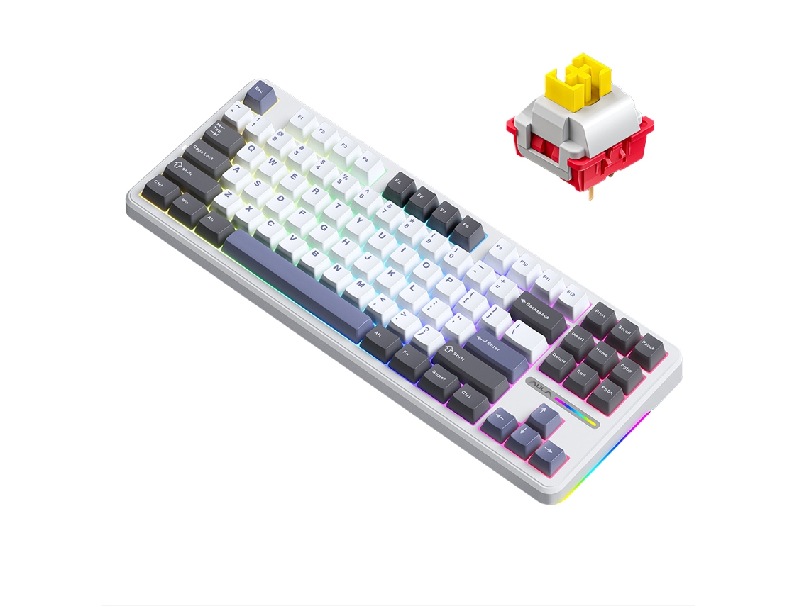 Teclado Mecânico Sem Fio Aula F87 Gamer