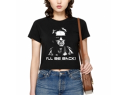 Rockinstone Terminator Ill Be Back Black Adult T-shirt Size:l