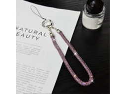 Pulseira Para Celular Com Decoração Brilhante De Strass, Alça De Mão, Comprimento: 25 Cm, Multicolorida.
