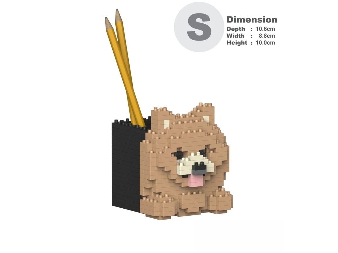 Jekca Bricks Suporte Para Lápis Pomeranian 01s St01dpc11