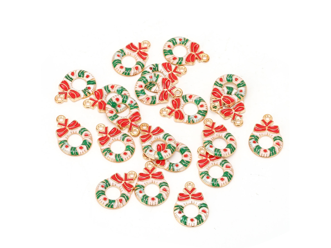 Laxiscreed Kit Com 20 Pingentes De Liga Em Aço Para Joalheria Diy - Presente De Natal, Colar E Bracelete