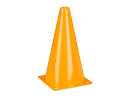 Relaxdays Conjunto De 16 Pylones, Futebol, Treino De Cães, Cones De Marcação 23 Cm, Laranja