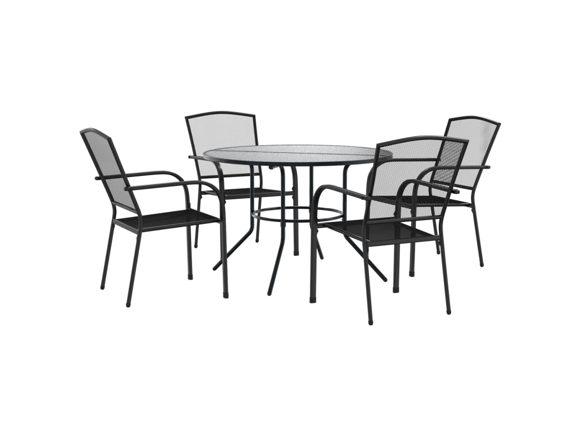 Garden Chair Set, Garden Chair Sets Vidaxl Antracite Aço (110 X 72.5 Cm)