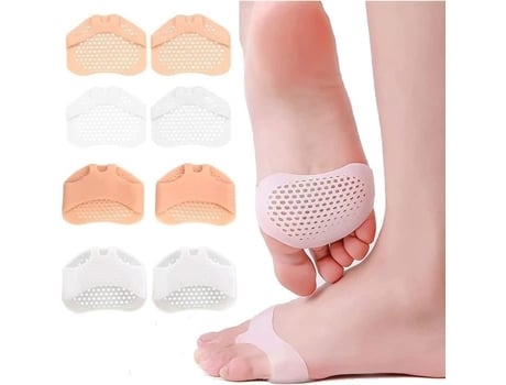 Coussinet Plantaire Gel 6 Par Casal Em Silicone Para Frente Do Pé, Almofada De Gel Para Pés Respirantes E Confortáveis, Palmilha Ortopédica Hanlin