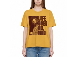 Rockinstone The Big Lebowski Life Goes On Man Solid Ginger Adult T-shirt Size:m