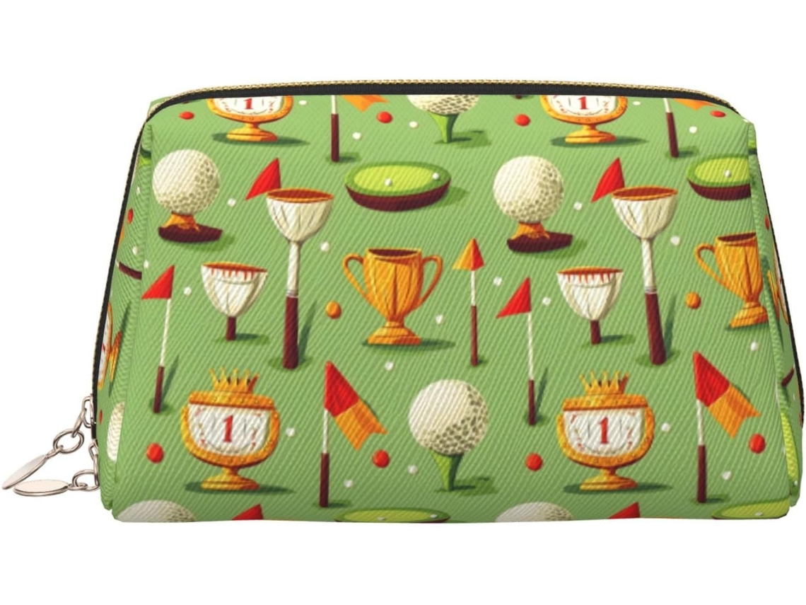 Necessaire de Maquiagem com Estampa de Bandeira de Golfe | S/MARCA