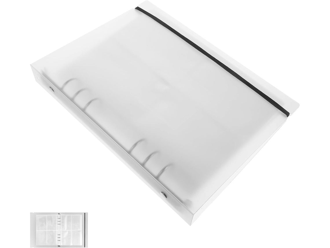 Magiclulu Camadas Transparentes para Álbum de Fotos A5, 25 Folhas Individuais, 200 Compartimentos, Suportes para Fotos em Plástico PP