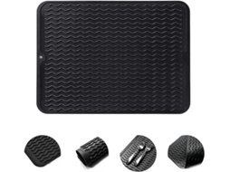 Tapete de secagem grande de silicone Slowmoose, tapete de secagem de cozinha reutilizável, antiderrapante e resistente ao calor.