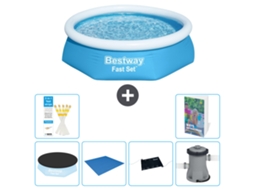 Piscina Bestway Fast Set Redonda 244x61 Cm 5 peças S40 BESTWAY