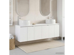Vidaxl Conjunto De Armários Para Banheiro 3 Unid. Branco
