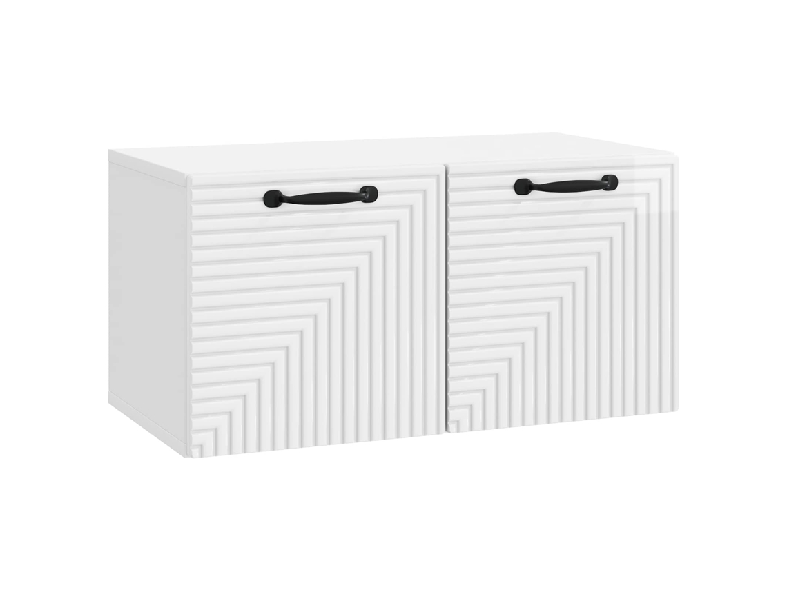 Vidaxl Gabinete De Tv De Parede Branco Brilhante 59,5 X 31 X 30 Cm