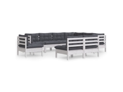 Garden Lounge Set, Garden Lounge Sets Vidaxl Branco Madeira De Pinho (n/a)