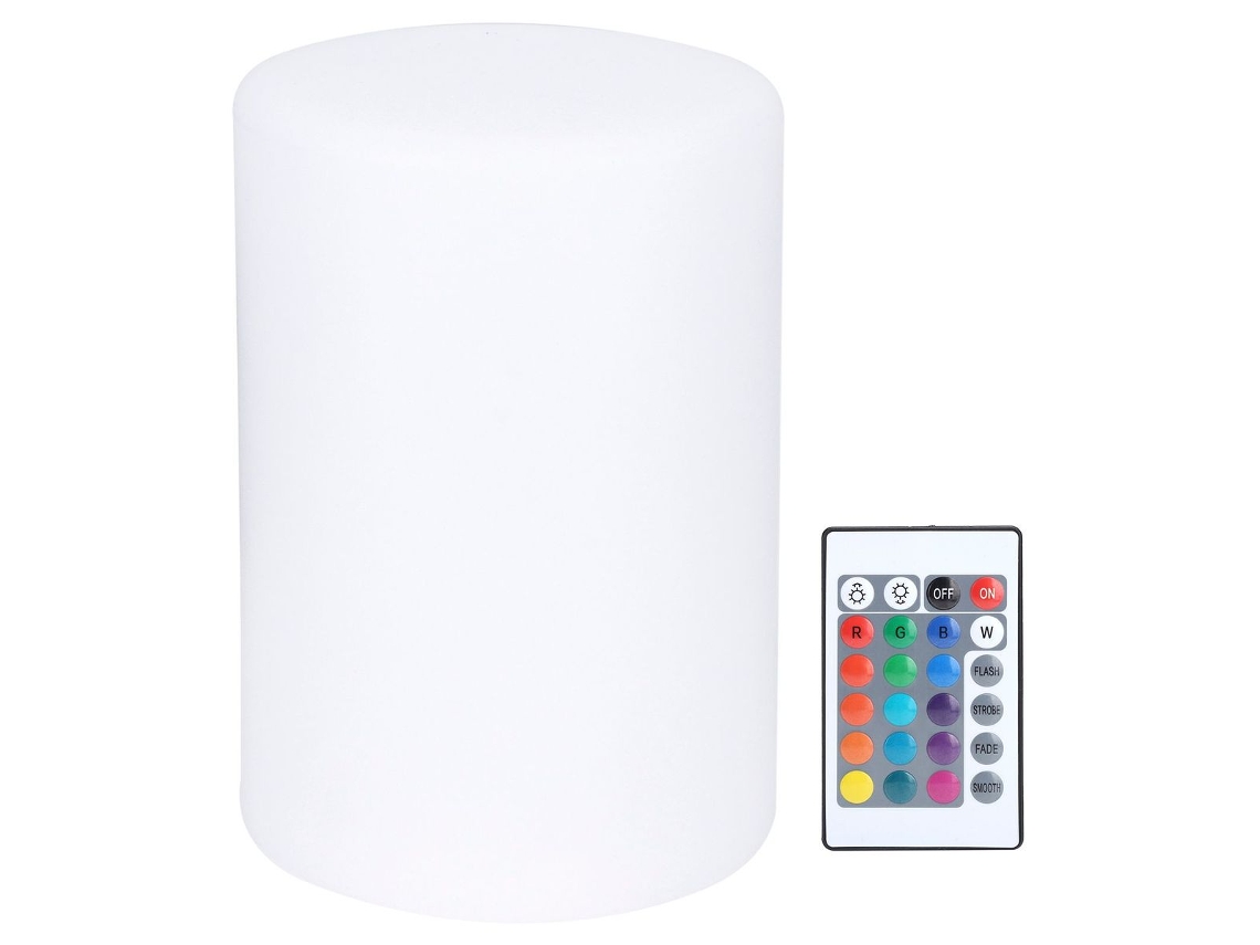 Luminária Noturna Cilíndrica de Led Rgb Klb BRILVIBERA