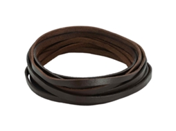 Vidaxl Pulseira De Couro 1 Marrom Escuro 500 X 0,5 Cm Couro