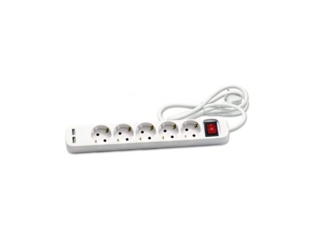Livro Base Multiple Cegasa 5 Tomas 2 Usb 1.4m De Desconocido (espanhol)