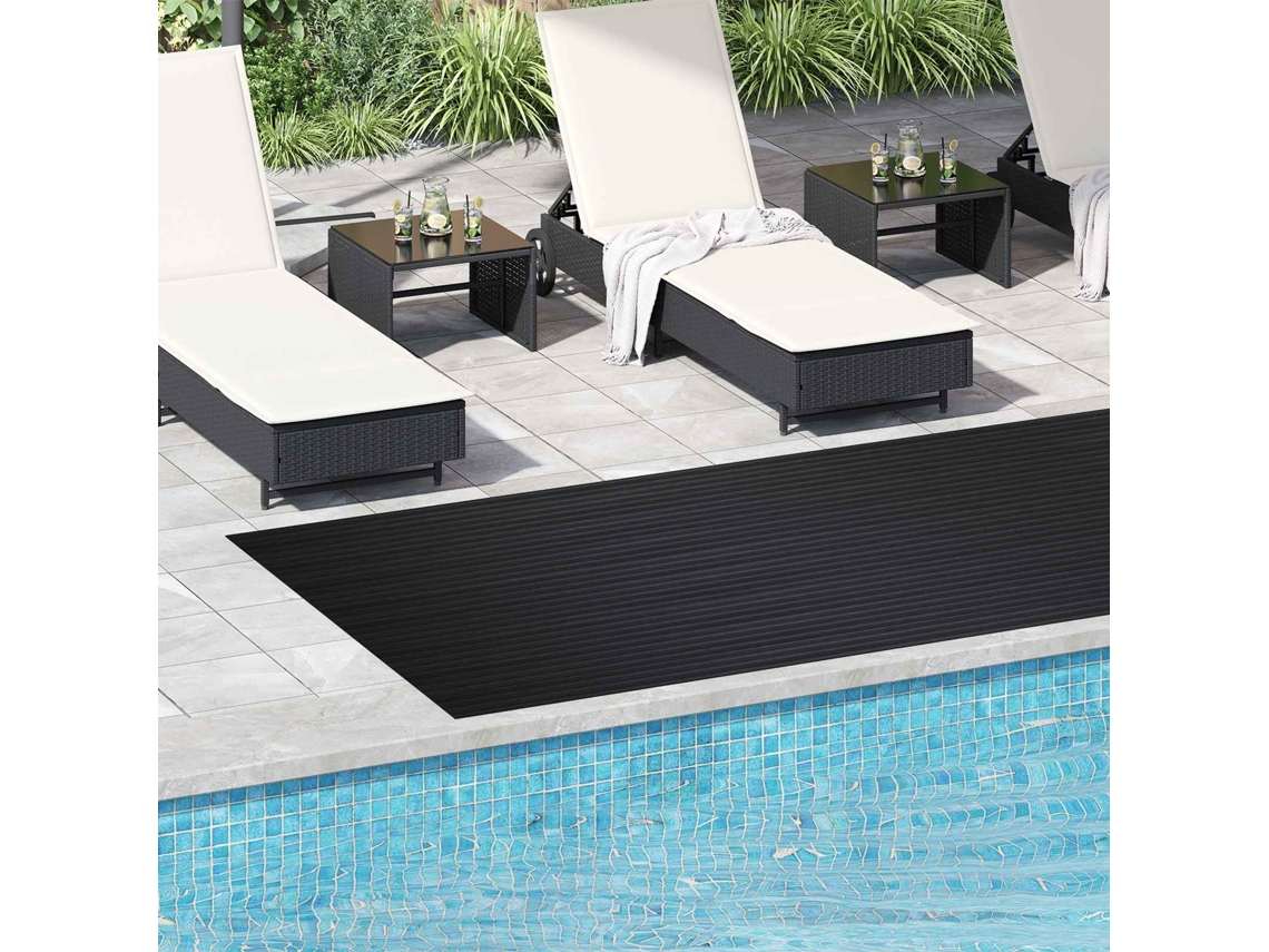 Vidaxl Tapete De Piso Preto 1,5 X 4 M Borracha