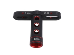 Chave De Hexágono Para Roda De Carro Rc 17mm Adaptador Em Liga De Alumínio Tipo T Para 1/10 Rc Carro