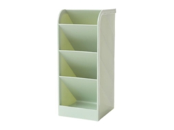 Caixa Organizadora de Mesa de Plástico para Materiais de Escritório, com Quatro Camadas BRILVIBERA (verde)