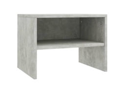 Bedside Cabinet, Bedside Cabinets Vidaxl Cinzeto Madeira Processada (n/a)