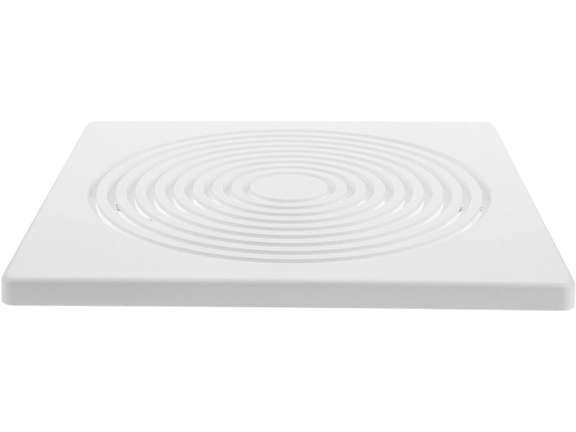 Grelha De Ventilação Para Banheiro De 30x30 Cm, Em Plástico Branco.