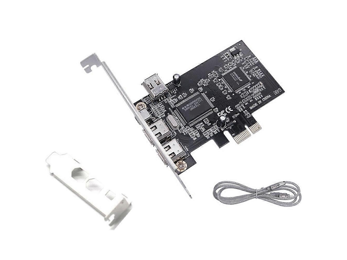 Placa De Expansão Pcie 1x Para 1394 Placa Pci E 1x Para 1394 Placa De Gravação De Vídeo Dv Hd De 4 Portas Slowmoose