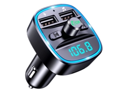 Transmissor Fm Bluetooth 5.0 Veicular, Usb, Mãos-livres, Mp3