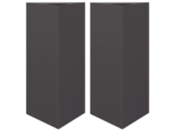 Garden Planter, Garden Planters Vidaxl Preto Metal (40 X 34.5 X 75 Cm)