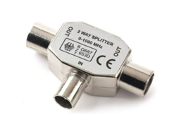 Conector de Distribuição Sinal TV, Macho para Fêmea