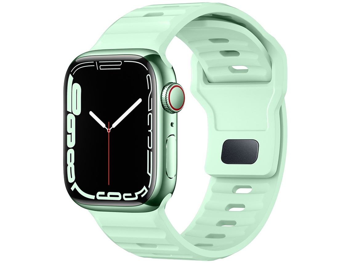Bracelete Para Apple Watch 42/44/45/46/49mm Verde Claro Cuich