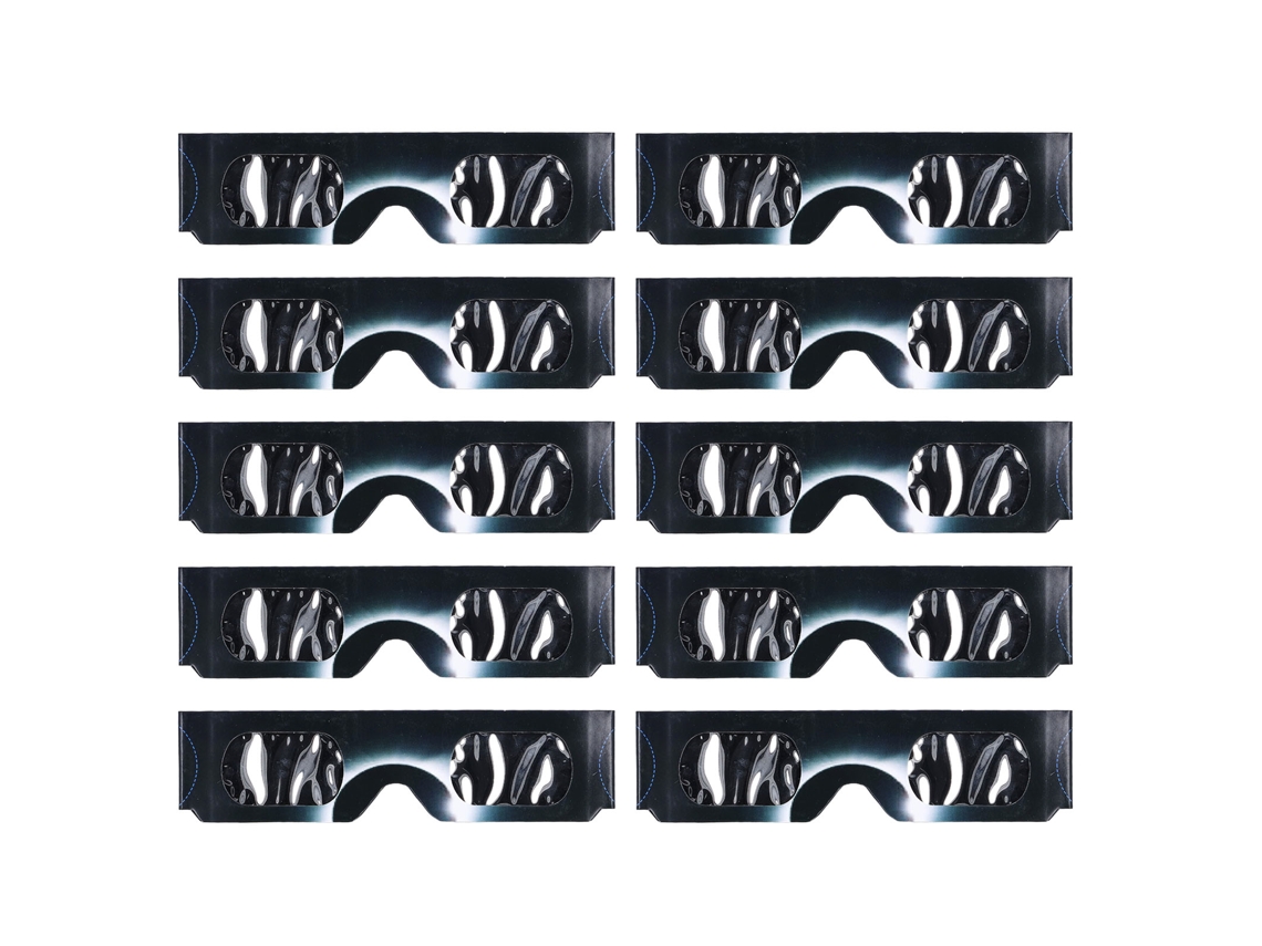 Óculos De Observação De Eclipse Solar Com Filtro De Papel Proteção Ocular Tipo B (10 Unidades)