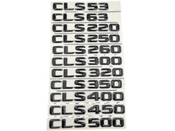 Adesivo 3d Letras Mercedes Benz Para Traseira Carro, Material Abs, Personalizado, Diâmetro 2.3cm, Comprimento 17cm Preto Brilhante