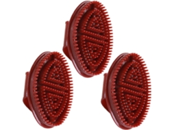 Conjunto De Escova Shampoo Multifuncional Plástico, Design Exclusivo De 3 Peças, Luvas Para Esfoliar E Aliviar A Coceira