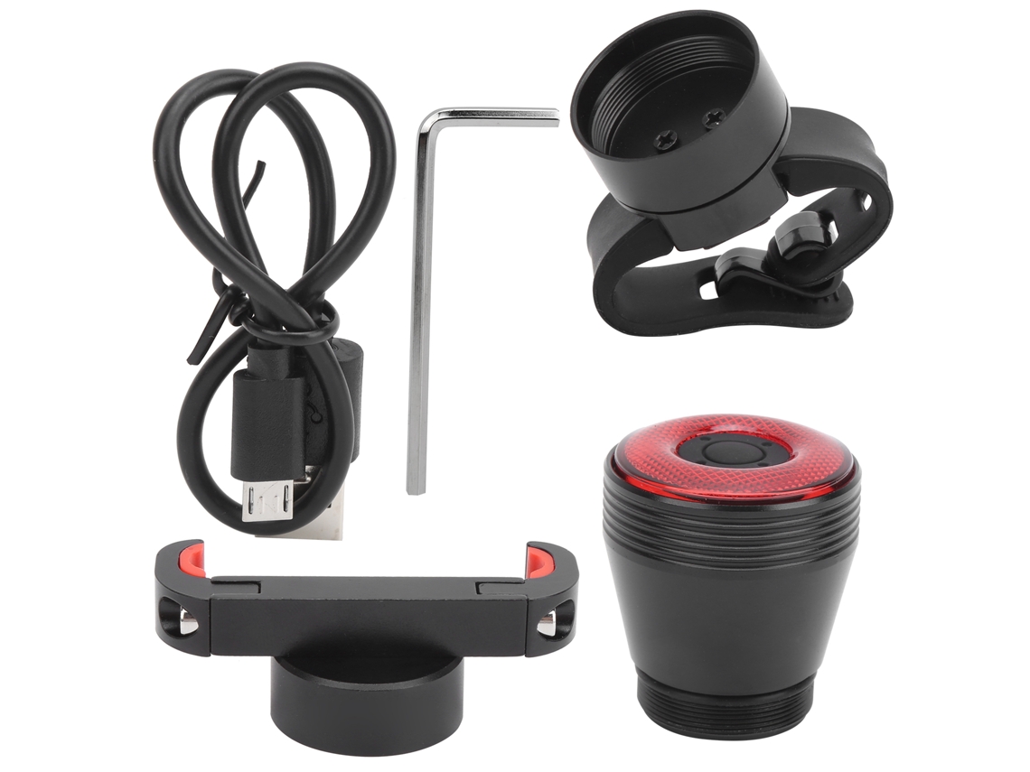 Lanterna Traseira De Bicicleta Com Detecção Inteligente De Freio E Luz De Advertência. Carregamento Usb. Aquaforge